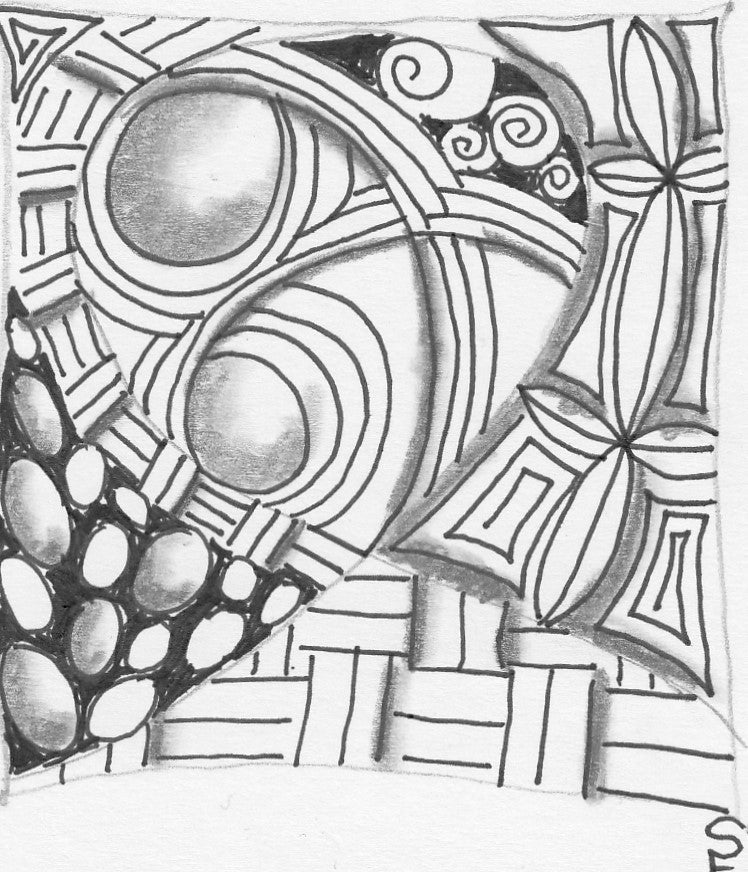 zentangle drawing sally evans