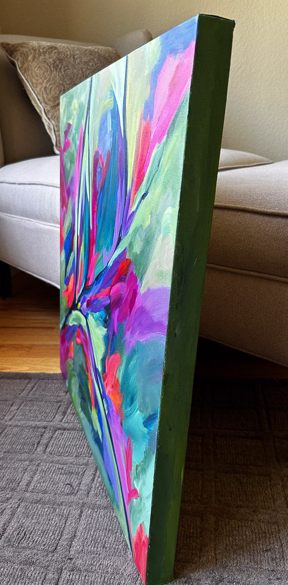 Free Flow Abstract Painting