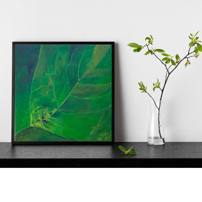 Thrive Leaf Canvas Art Print