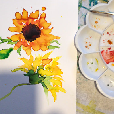 watercolor play online workshop