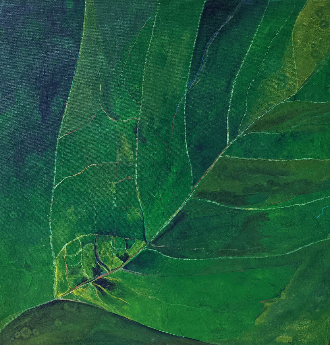 Thrive Leaf Original Painting